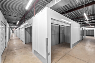 inside temperature-controlled storage units at Brownsville Storage Units in Brownsville, TX