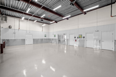 inside the indoor storage facility at Brownsville Storage Units in Brownsville, TX