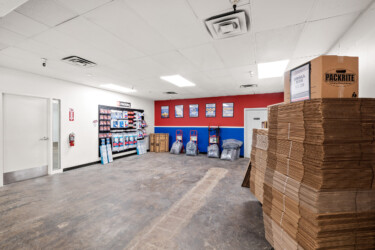 storage supplies sold in the office at Brownsville Storage Units in Brownsville, TX